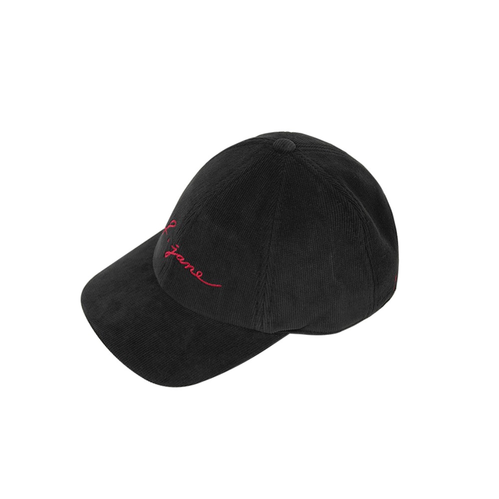 제이제인 코듀로이 볼캡 Corduroy Ball cap (black)