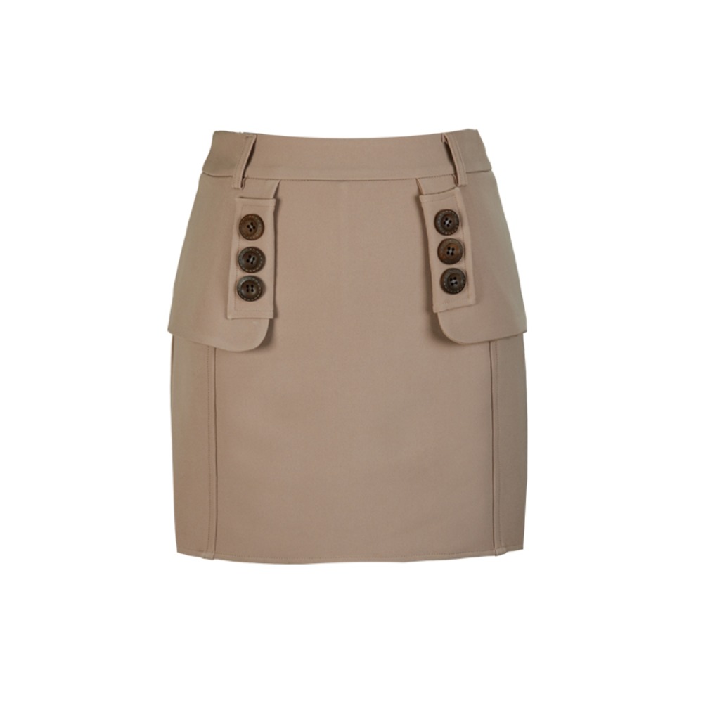 제이제인 플랩 H라인스커트 Flap H-line skirt (Beige)
